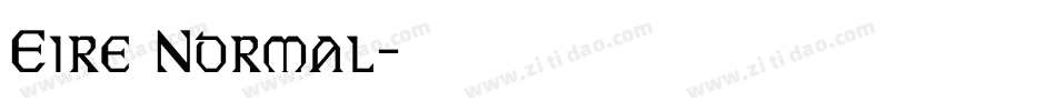 Eire Normal字体转换